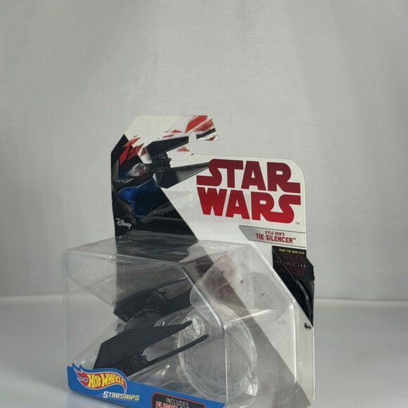 KYLO REN'S TIE SILENCER Star Wars Hot Wheels Die Cast Mattel Starships NEW - Picture 3 of 9